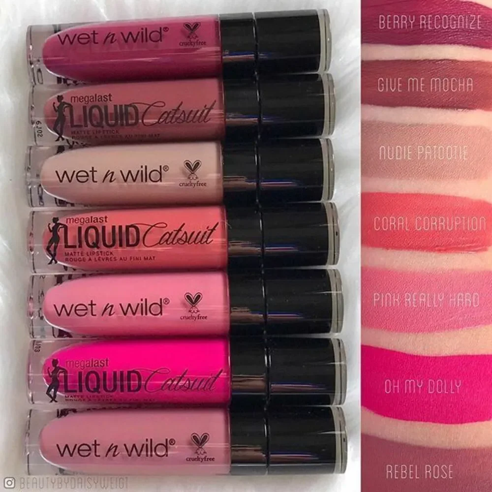 Wet N Wild MegaLast Liquid Catsuit High Shine Lipstick Long Lasting Lip Gloss